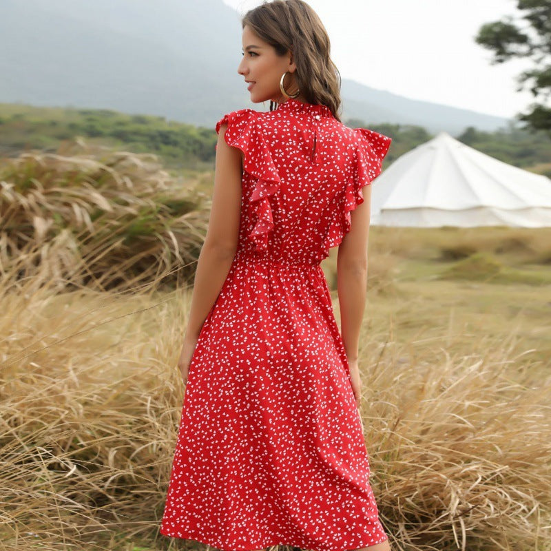 Liora – Robe Longue en Chiffon Légère et Évasée