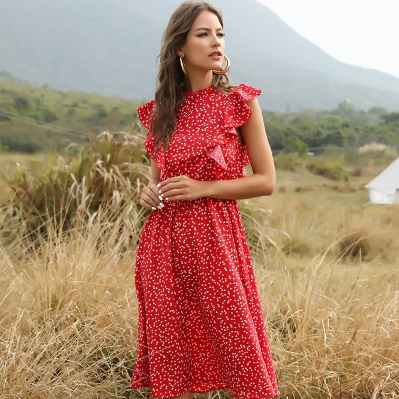 Liora – Robe Longue en Chiffon Légère et Évasée