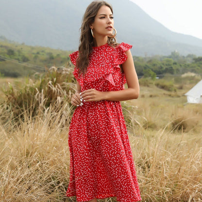 Liora – Robe Longue en Chiffon Légère et Évasée
