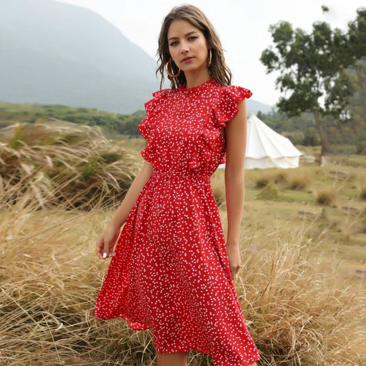 Liora – Robe Longue en Chiffon Légère et Évasée