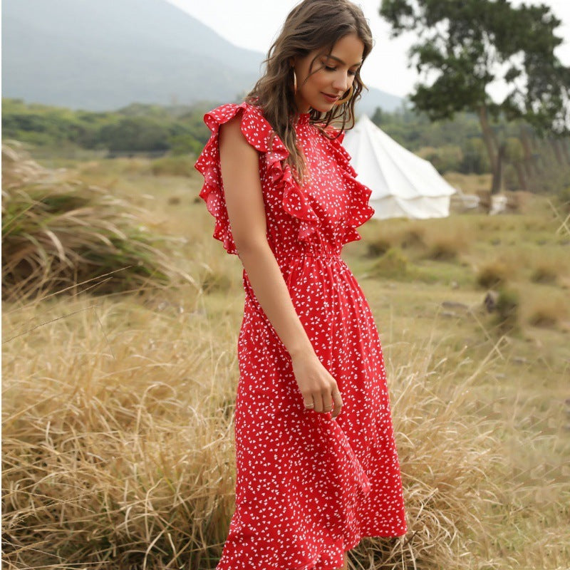 Liora – Robe Longue en Chiffon Légère et Évasée