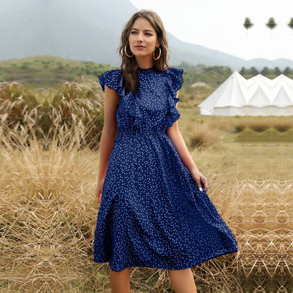 Liora – Robe Longue en Chiffon Légère et Évasée