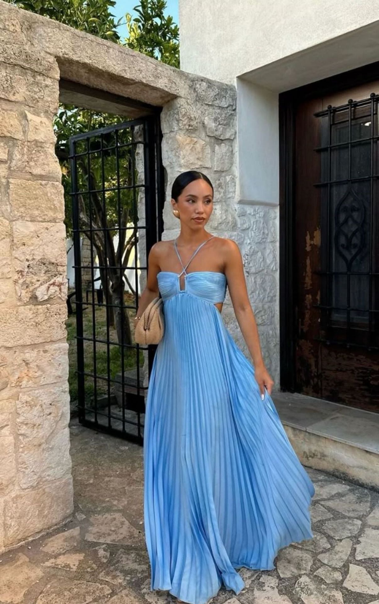 Naïssa – Robe Bustier Plissée et Élégante