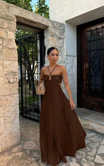 Naïssa – Robe Bustier Plissée et Élégante