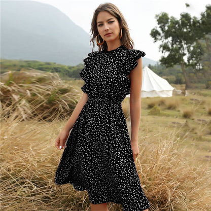 Liora – Robe Longue en Chiffon Légère et Évasée